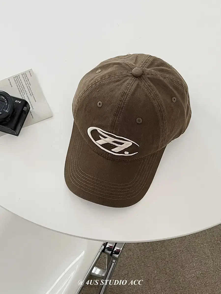 Black Embroidered Women's Baseball Cap with Logo - Image 9
