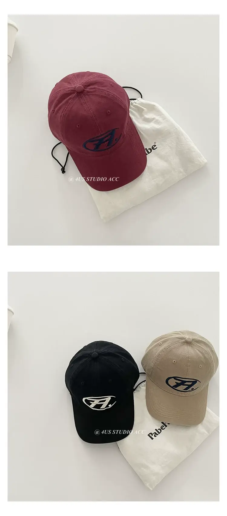 Black Embroidered Women's Baseball Cap with Logo — feature 9