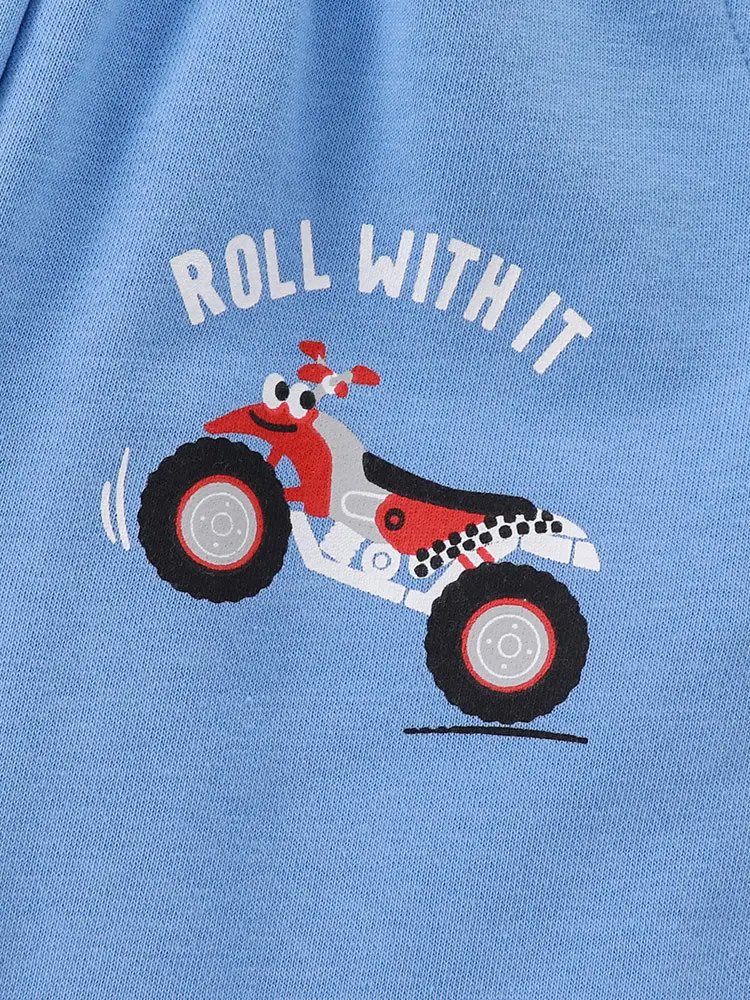 Kids Moto T-Shirt Blue Short Sleeve 2025 - Image 4
