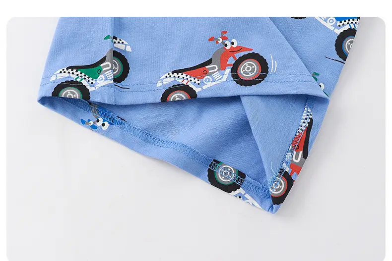 Kids Moto T-Shirt Blue Short Sleeve 2025 — feature 5
