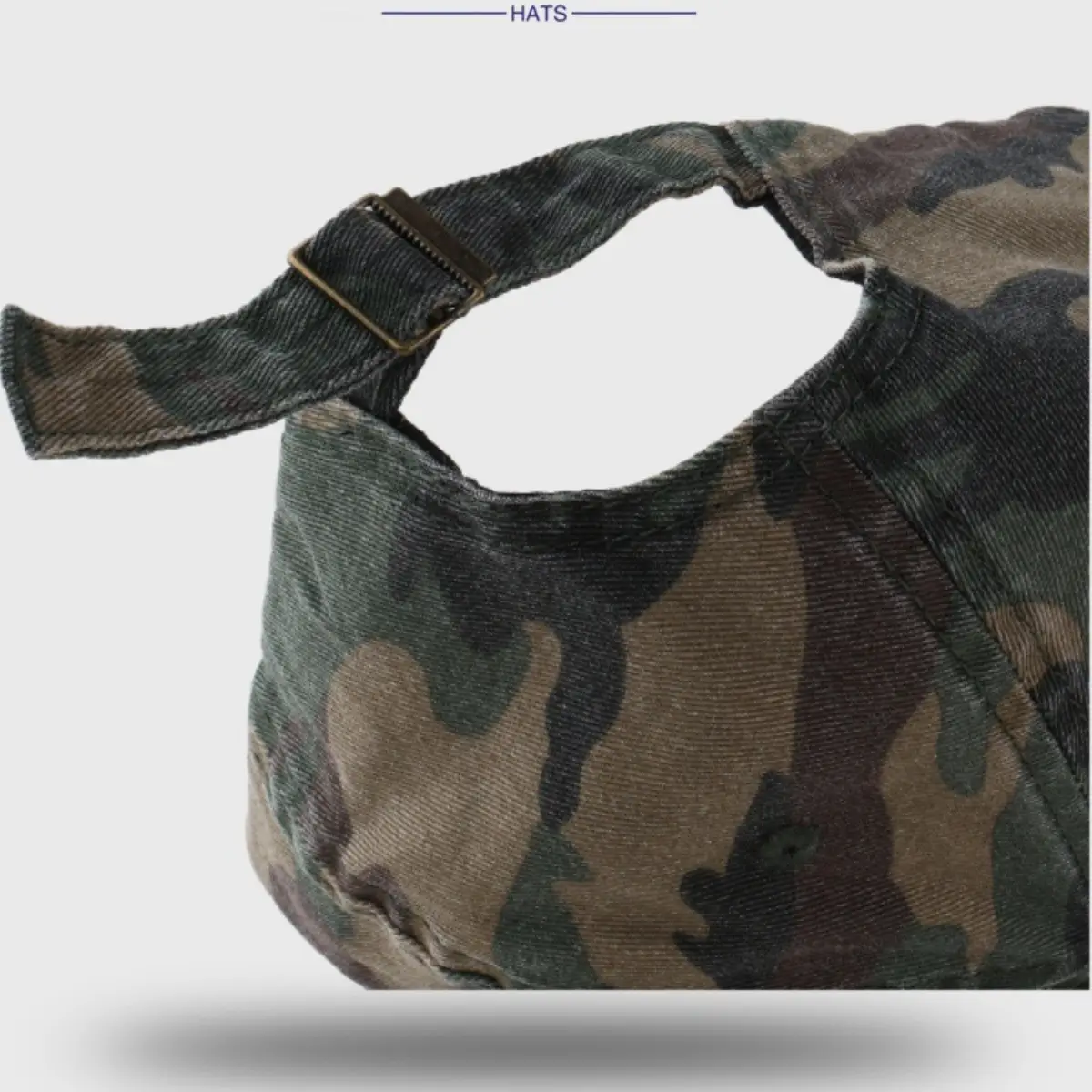Men Camo Baseball Cap with "BRACE" Embroidery - Image 7