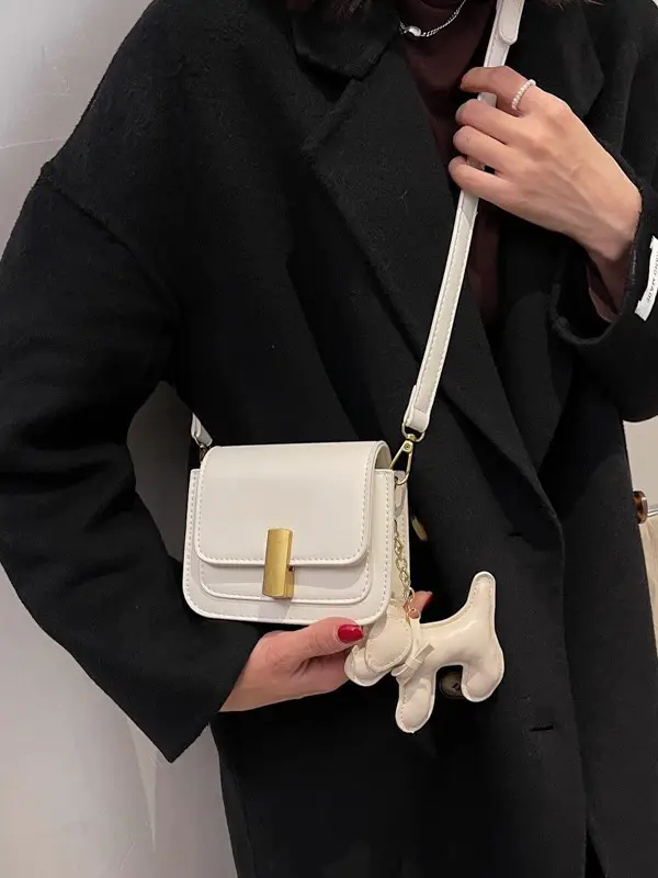 White Bone Design Crossbody Bag for Women - Image 13