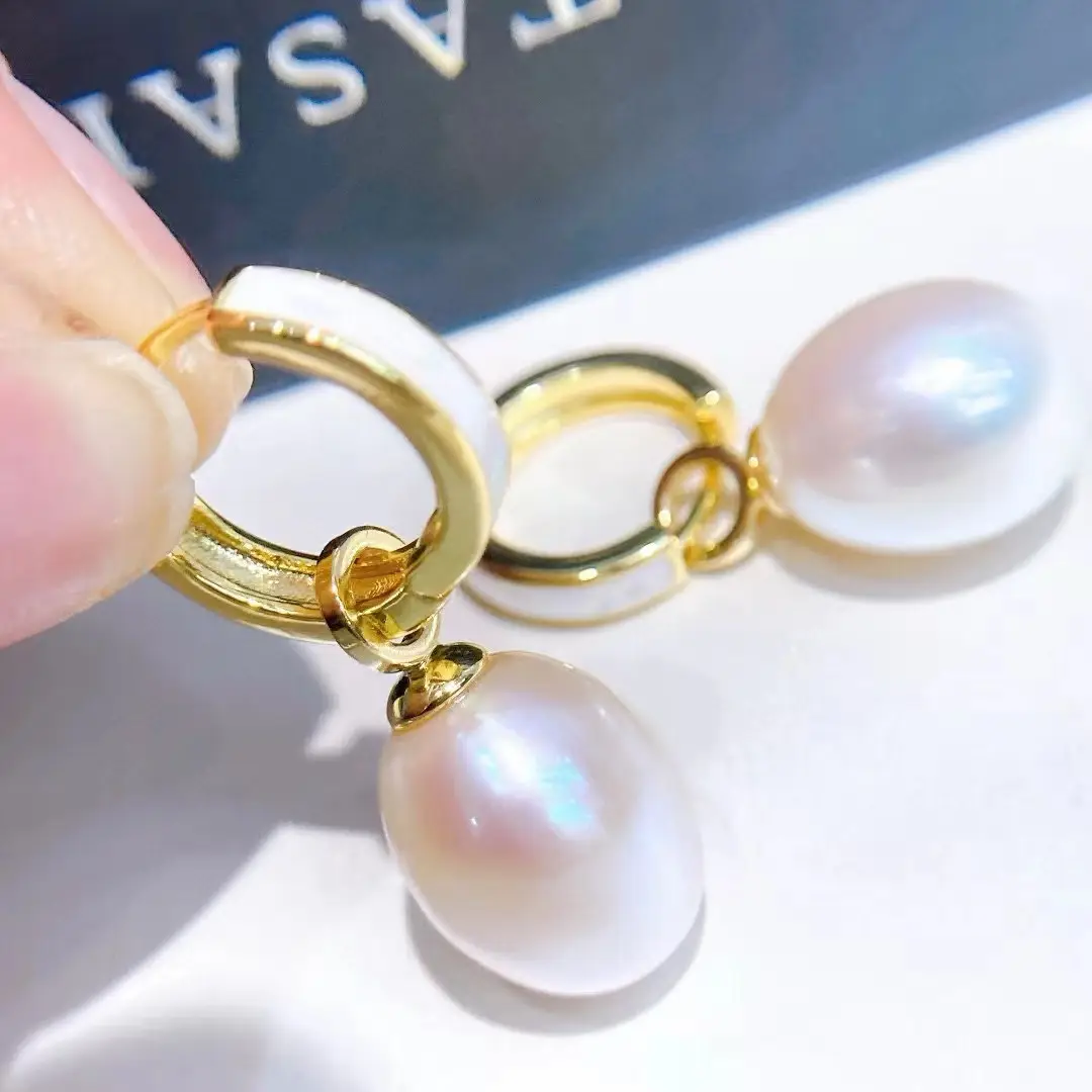 Copper Gold Plated Pearl Ear Buckle Set — feature 12