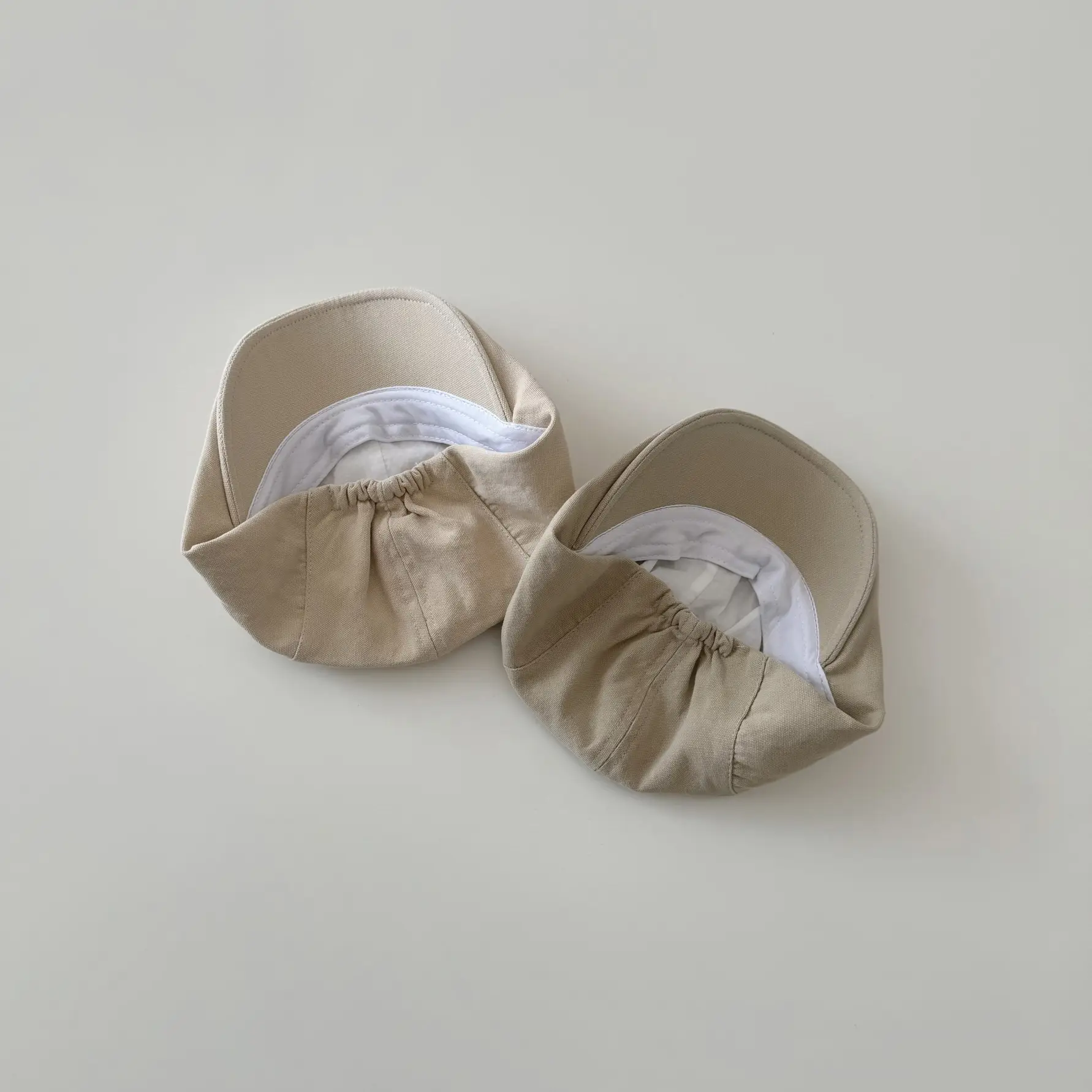 Thin Beige Sunshade Cap for Kids Spring Autumn 2025 - Image 7
