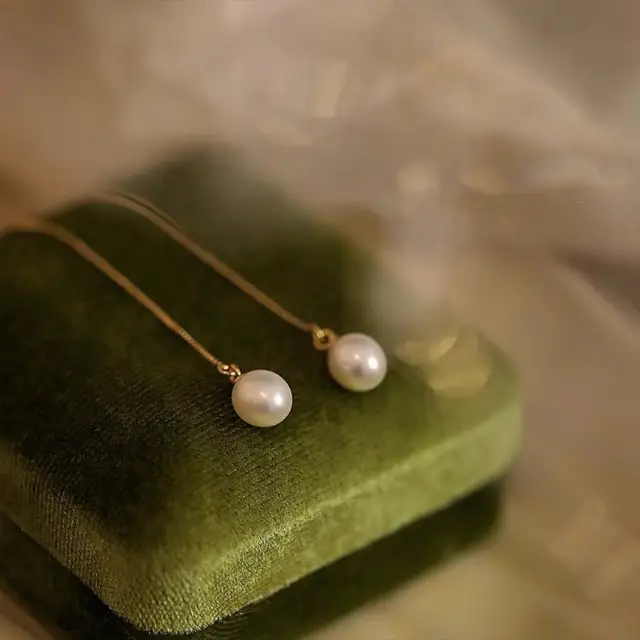 Natural Pearl Earrings for Women Elegant Lightweight Luxury