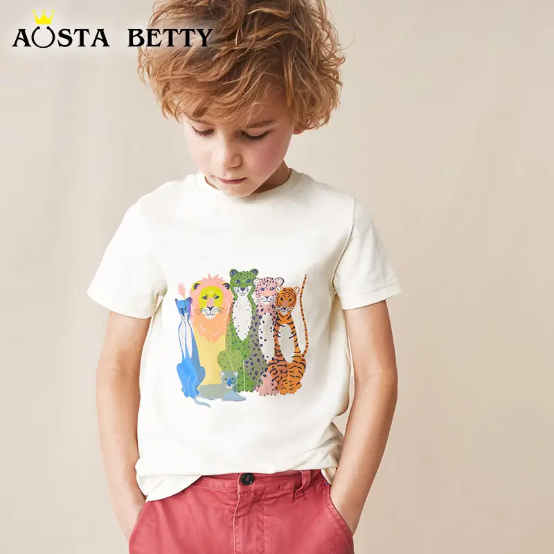 White Knitted Cotton T-Shirt for Kids 26" - Image 2