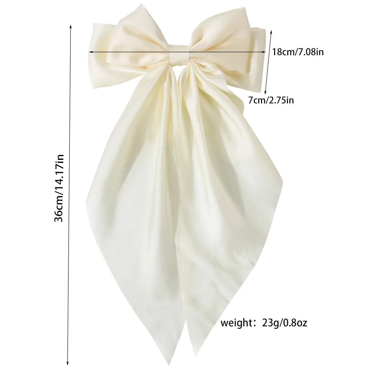 Red Oversized Bow Spring Clip Hair Accessory — feature 2