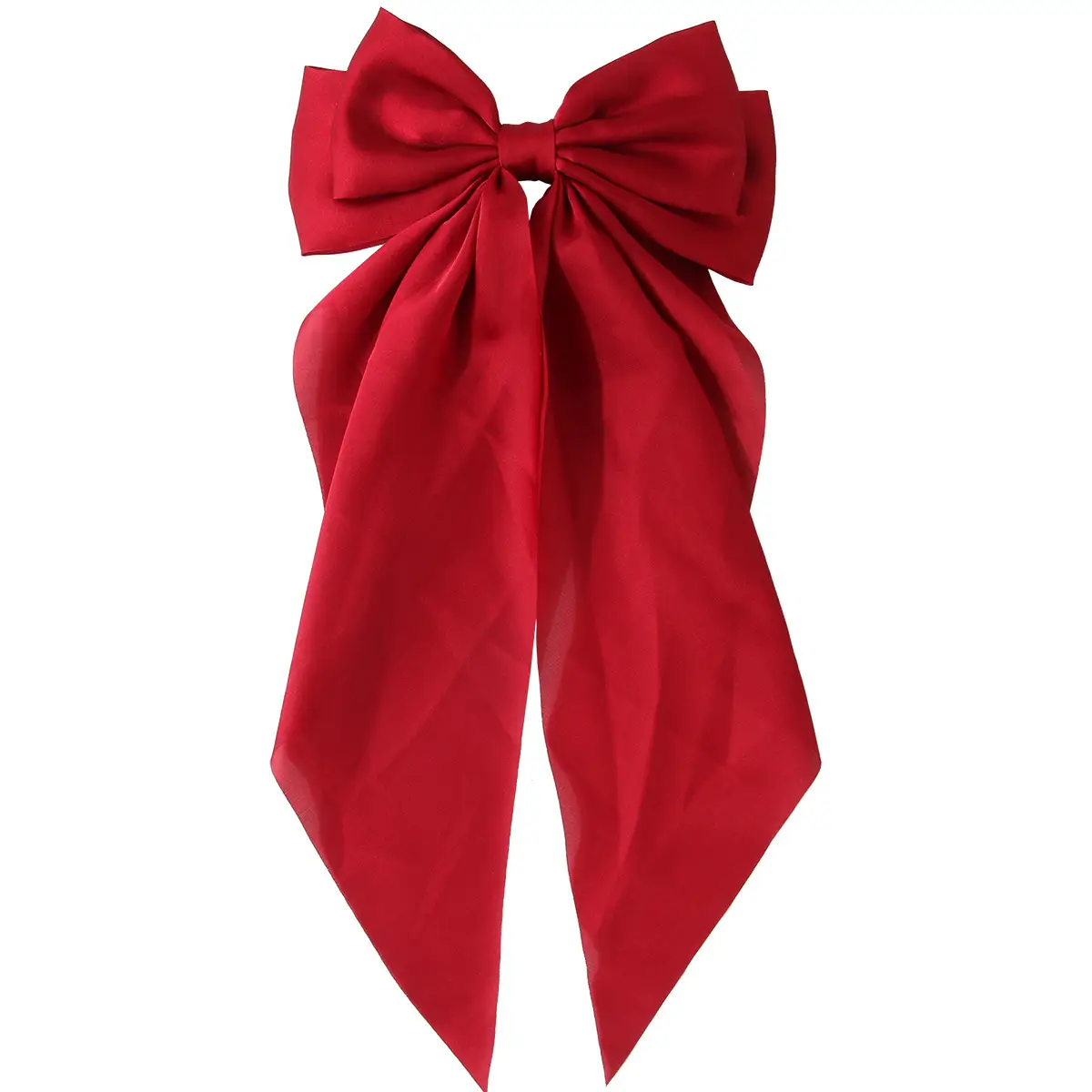 Red Oversized Bow Spring Clip Hair Accessory
