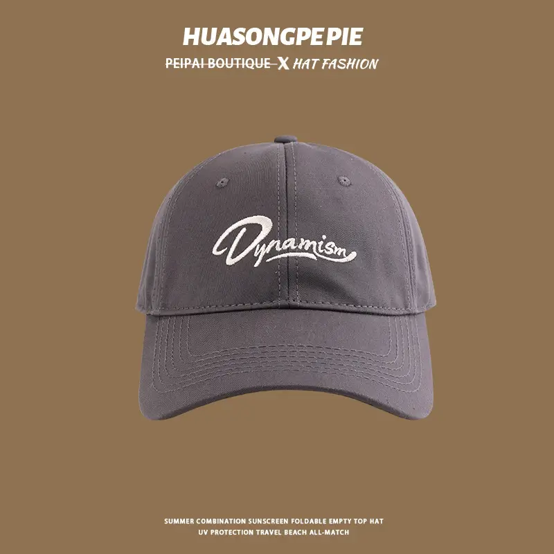 2024 Wu Aton Embroidered Baseball Cap for Women Black - Image 4