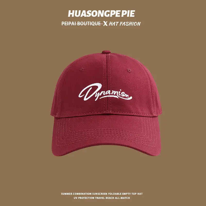 2024 Wu Aton Embroidered Baseball Cap for Women Black - Image 5