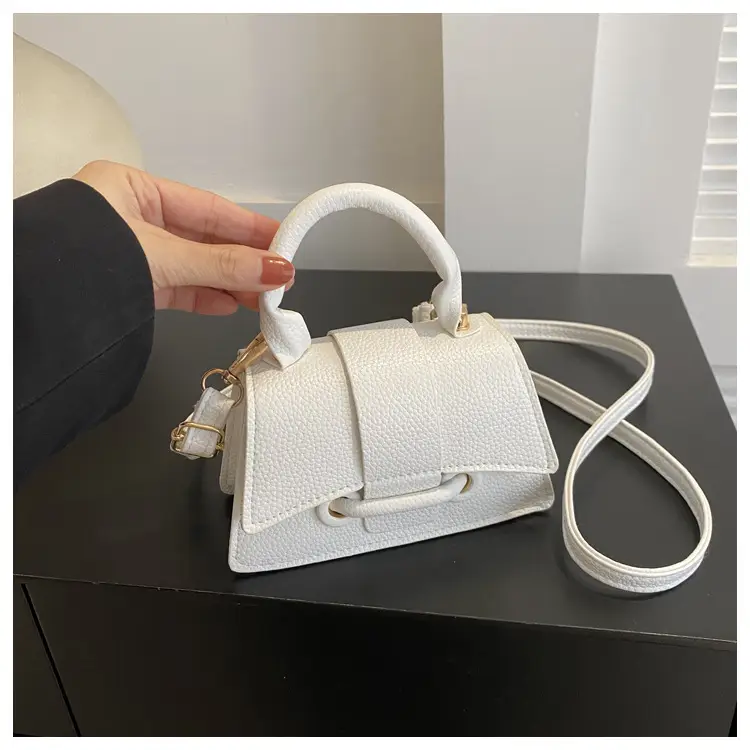 White Korean Style Shoulder Messenger Bag for Women — feature 34