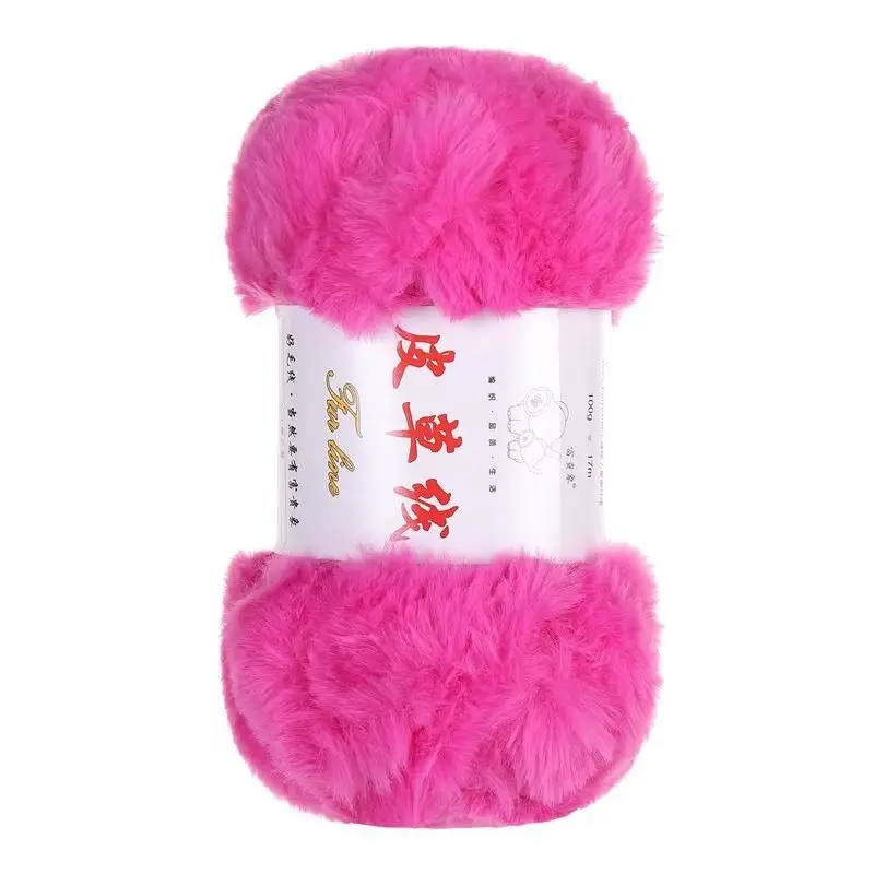 2 Two extra thick fur thread fur wool ball hand-woven thick wool woven scarf hat bag material package