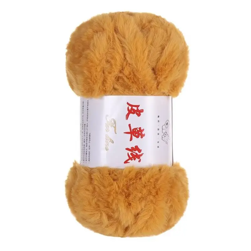 2 Two extra thick fur thread fur wool ball hand-woven thick wool woven scarf hat bag material package