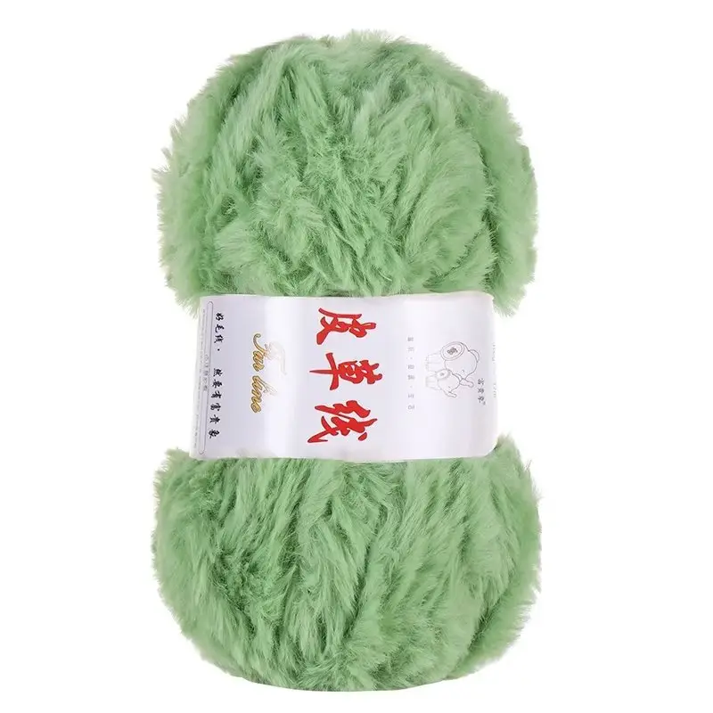2 Two extra thick fur thread fur wool ball hand-woven thick wool woven scarf hat bag material package