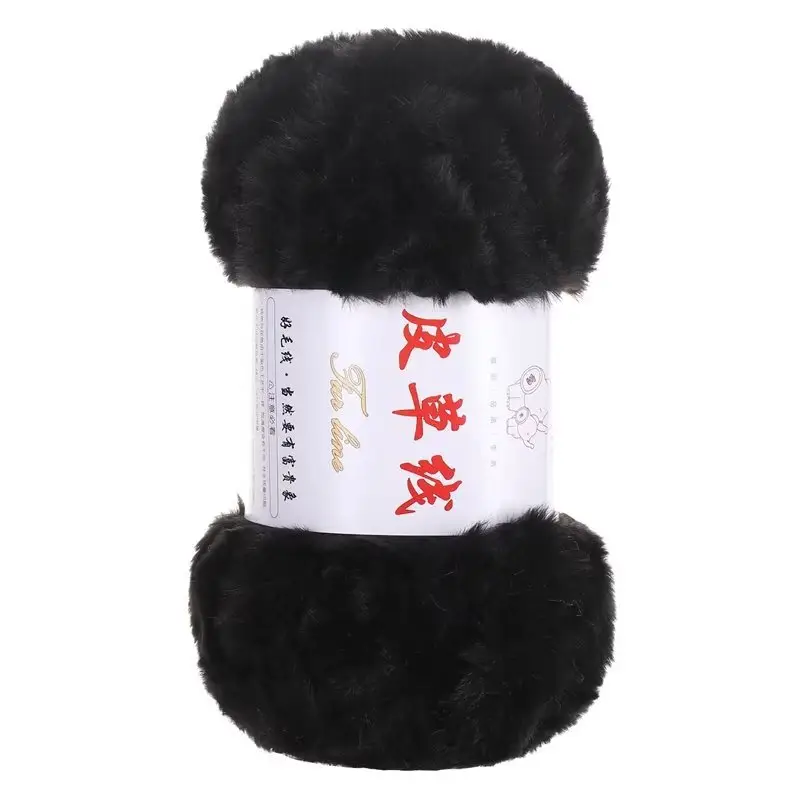 2 Two extra thick fur thread fur wool ball hand-woven thick wool woven scarf hat bag material package