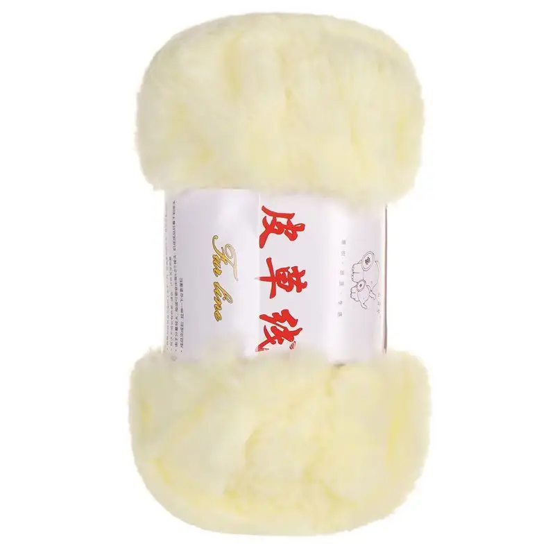 2 Two extra thick fur thread fur wool ball hand-woven thick wool woven scarf hat bag material package