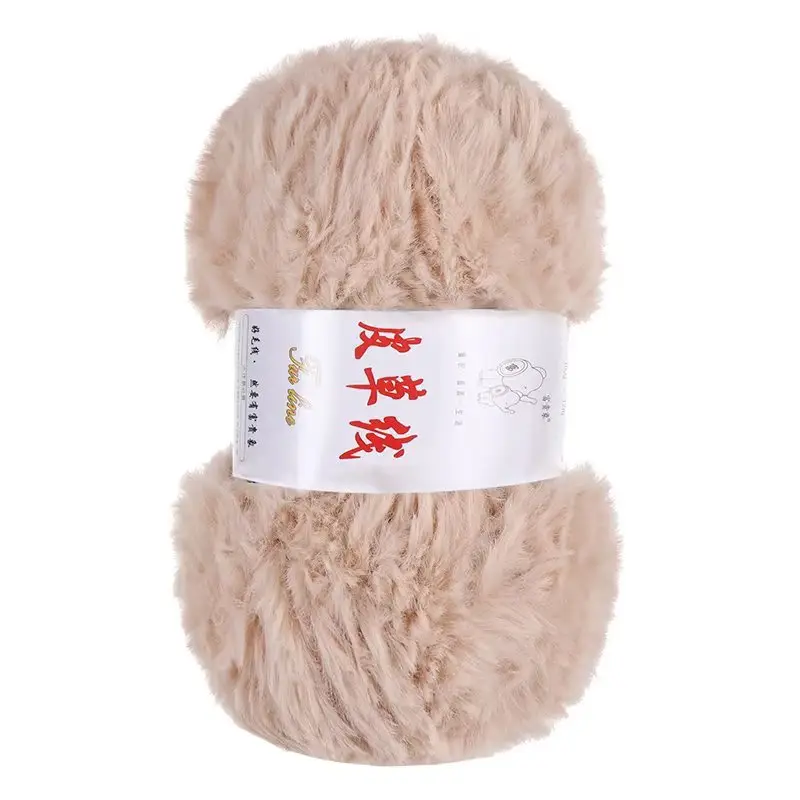 2 Two extra thick fur thread fur wool ball hand-woven thick wool woven scarf hat bag material package