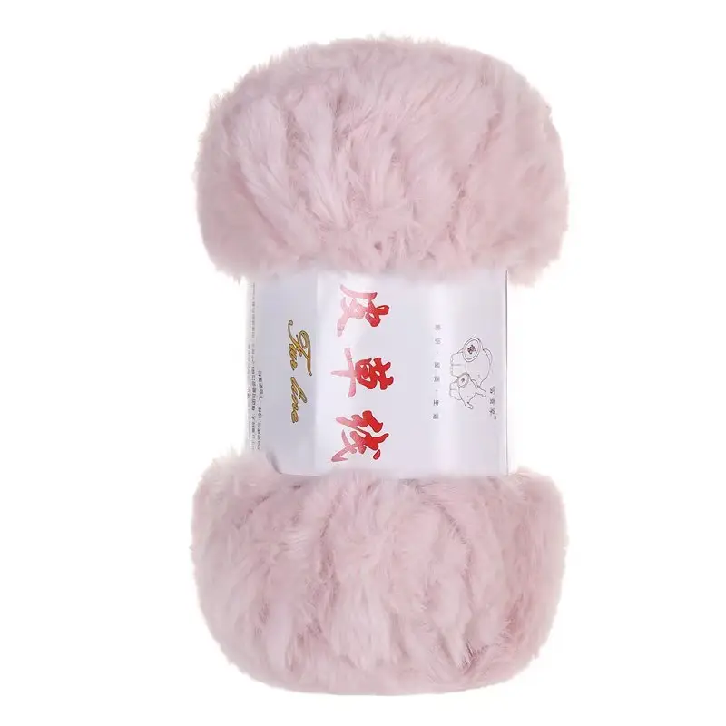 2 Two extra thick fur thread fur wool ball hand-woven thick wool woven scarf hat bag material package