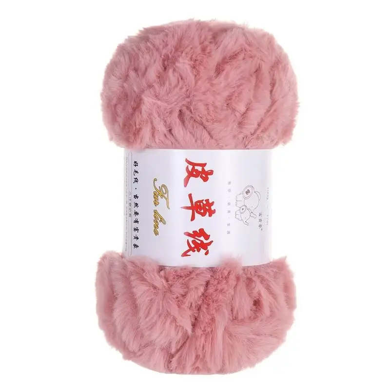 2 Two extra thick fur thread fur wool ball hand-woven thick wool woven scarf hat bag material package