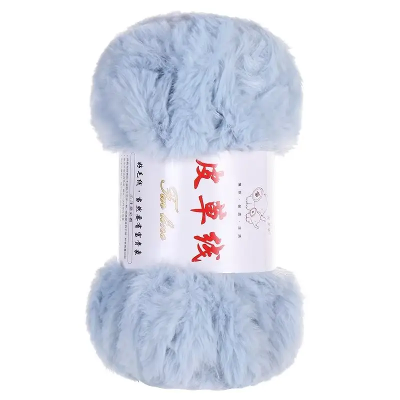 2 Two extra thick fur thread fur wool ball hand-woven thick wool woven scarf hat bag material package