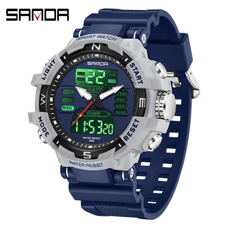 Sanda Black Waterproof Couple Watches 14.598 - Image 18