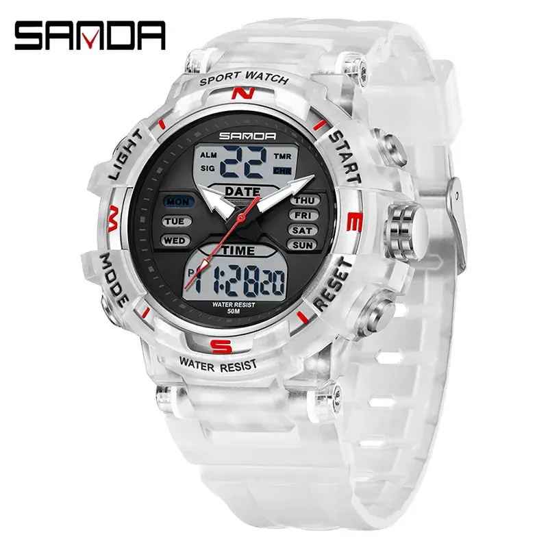 Sanda Black Waterproof Couple Watches 14.598 - Image 13