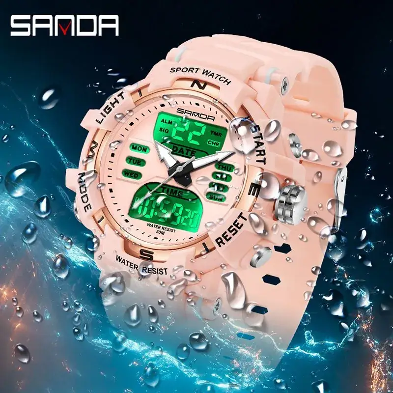 Sanda Youth Fashion Electronic Watch Student Waterproof Luminous Watch Multifunctional Sports Watch - Image 15