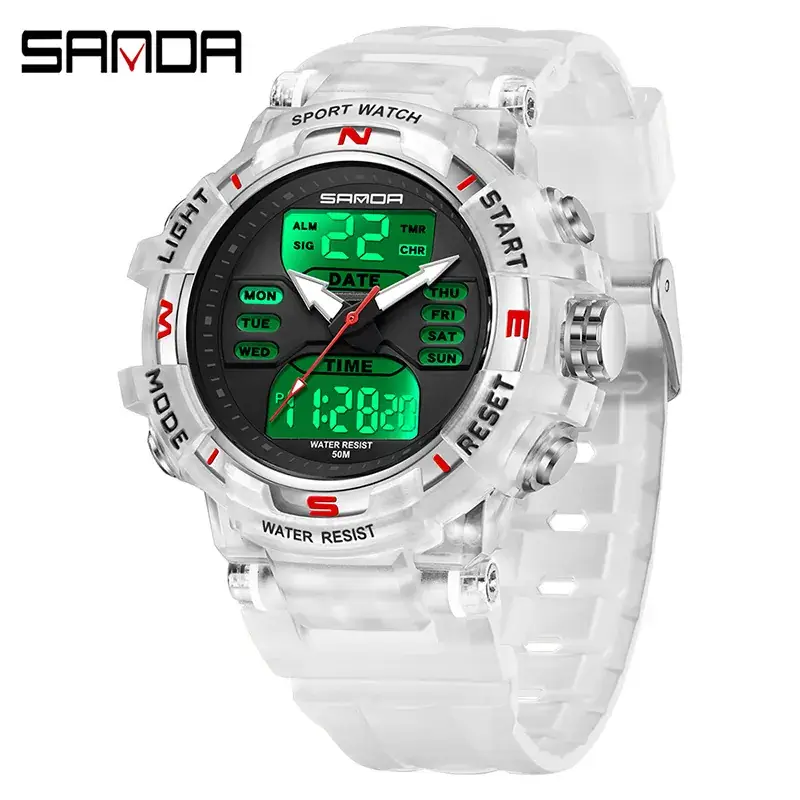 Sanda Youth Fashion Electronic Watch Student Waterproof Luminous Watch Multifunctional Sports Watch - Image 18