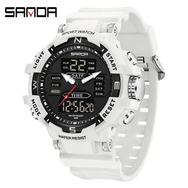 Sanda Youth Fashion Electronic Watch Student Waterproof Luminous Watch Multifunctional Sports Watch - Image 10