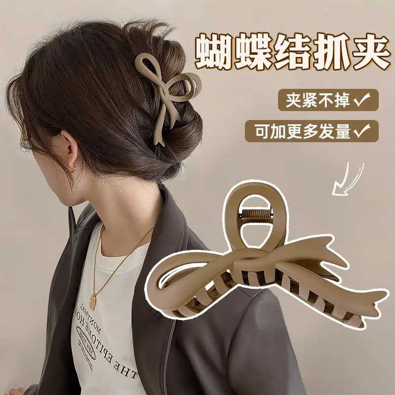 Spring Bow Clip for Women High-Grade Large Ribbon Updo - Image 8