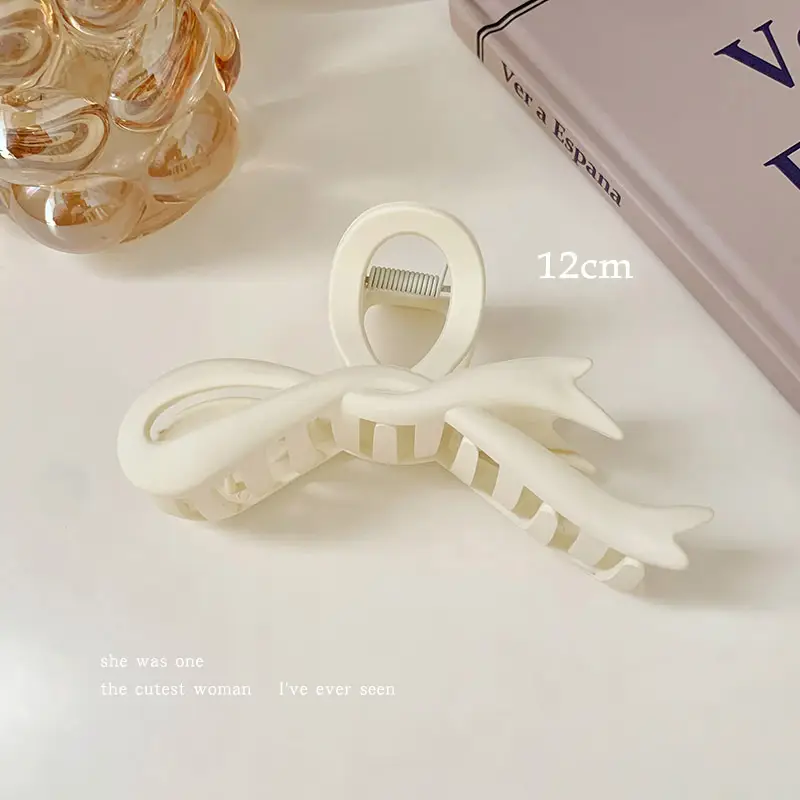 Spring Bow Clip for Women High-Grade Large Ribbon Updo - Image 2