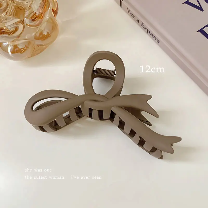 Spring Bow Clip for Women High-Grade Large Ribbon Updo - Image 3