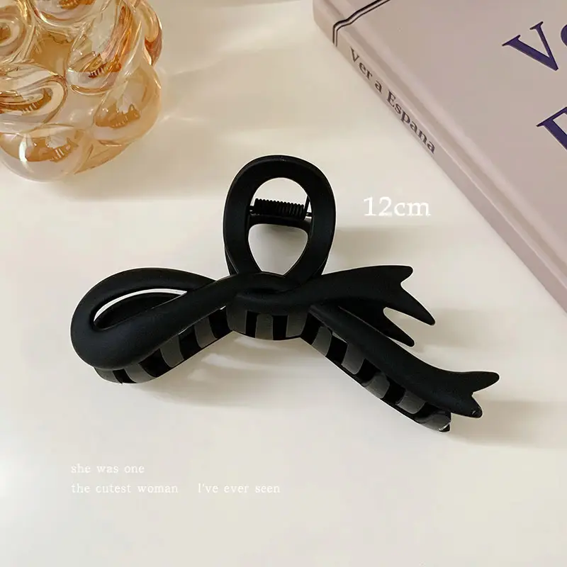Spring Bow Clip for Women High-Grade Large Ribbon Updo - Image 6