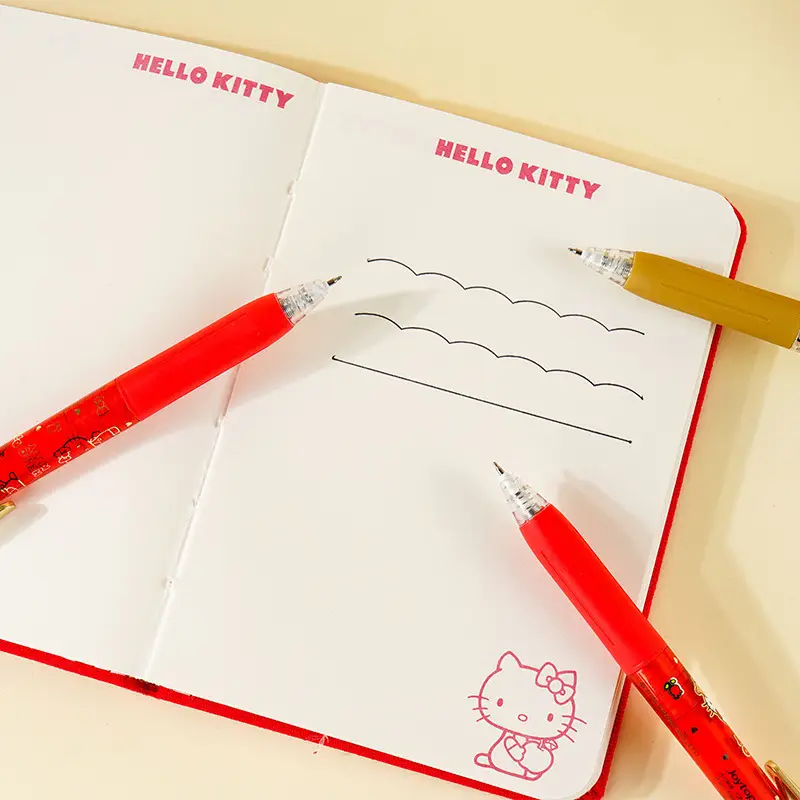 Yuemu Hello Kitty Gel Pen Cartoon Retractable Pen St Head Kt Student Quick-Drying Set Pen Hello Kitty Stationery — feature 13