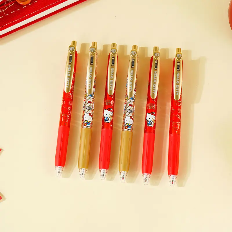 Yuemu Hello Kitty Gel Pen Cartoon Retractable Pen St Head Kt Student Quick-Drying Set Pen Hello Kitty Stationery — feature 3
