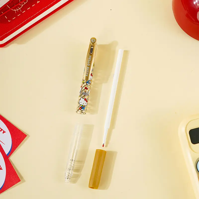 Yuemu Hello Kitty Gel Pen Cartoon Retractable Pen St Head Kt Student Quick-Drying Set Pen Hello Kitty Stationery — feature 7