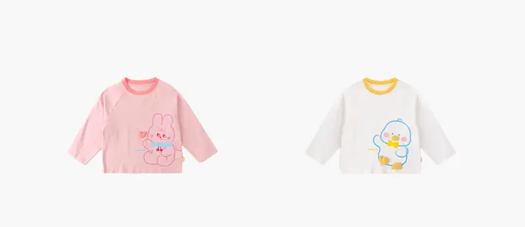 Dudu Baby Long Sleeve T-Shirt White Yellow — feature 10