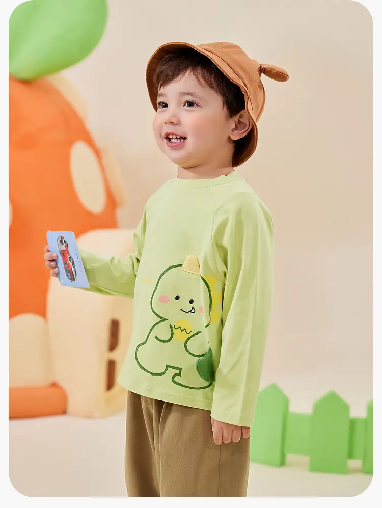 Dudu Baby Long Sleeve T-Shirt White Yellow — feature 14