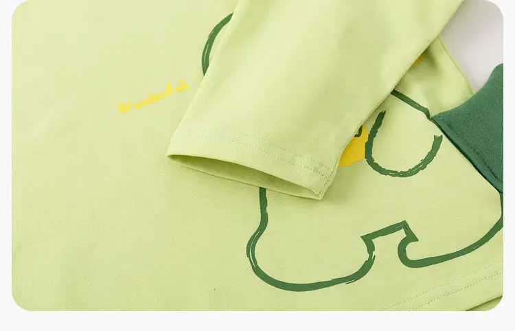 Dudu Baby Long Sleeve T-Shirt White Yellow — feature 19