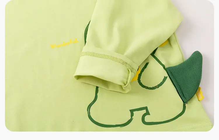 Dudu Baby Long Sleeve T-Shirt White Yellow — feature 20