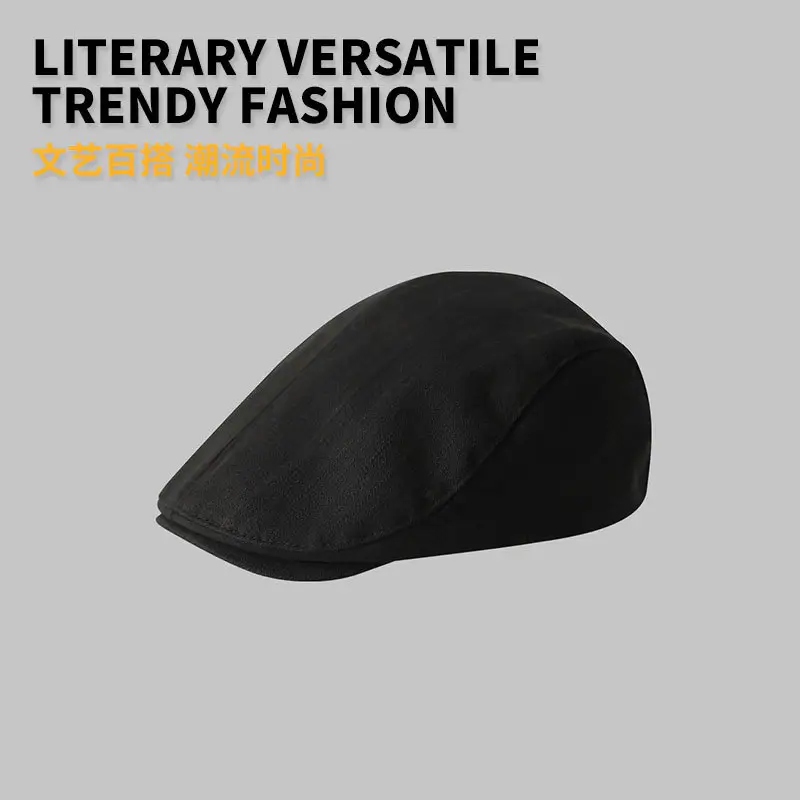 Women Duckbill Cap Brown Retro Forward Cap - Image 6