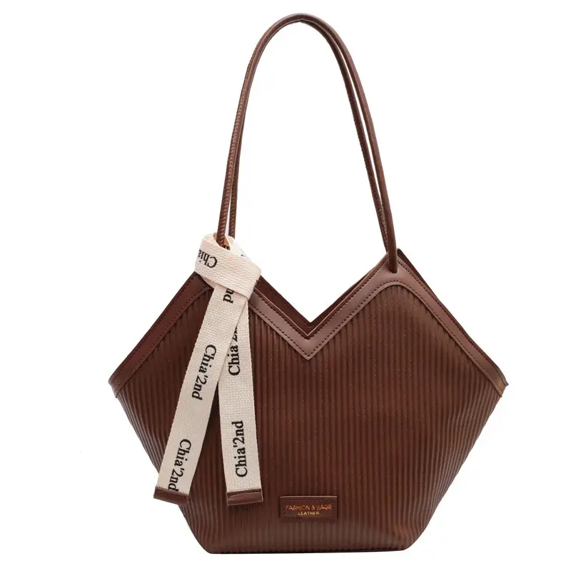 Kouделяka Canvas Shoulder Bag Brown New Women - Image 6