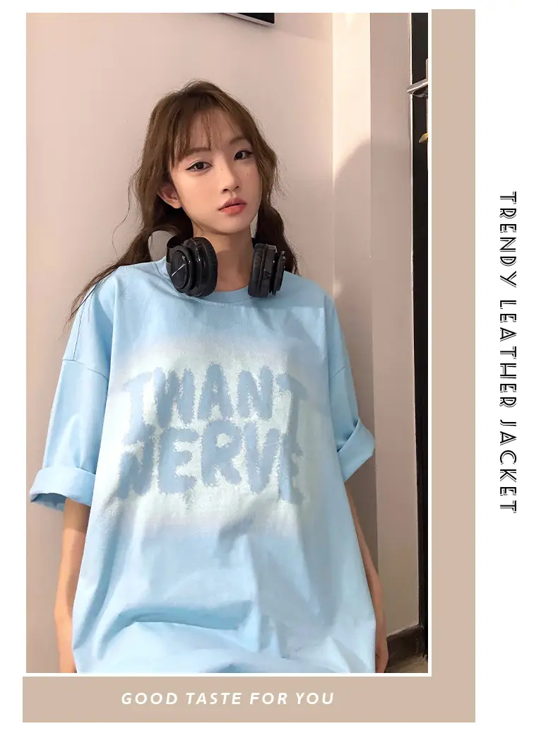 Hanlu Women Printed T-Shirt Pink Short Sleeve — feature 11