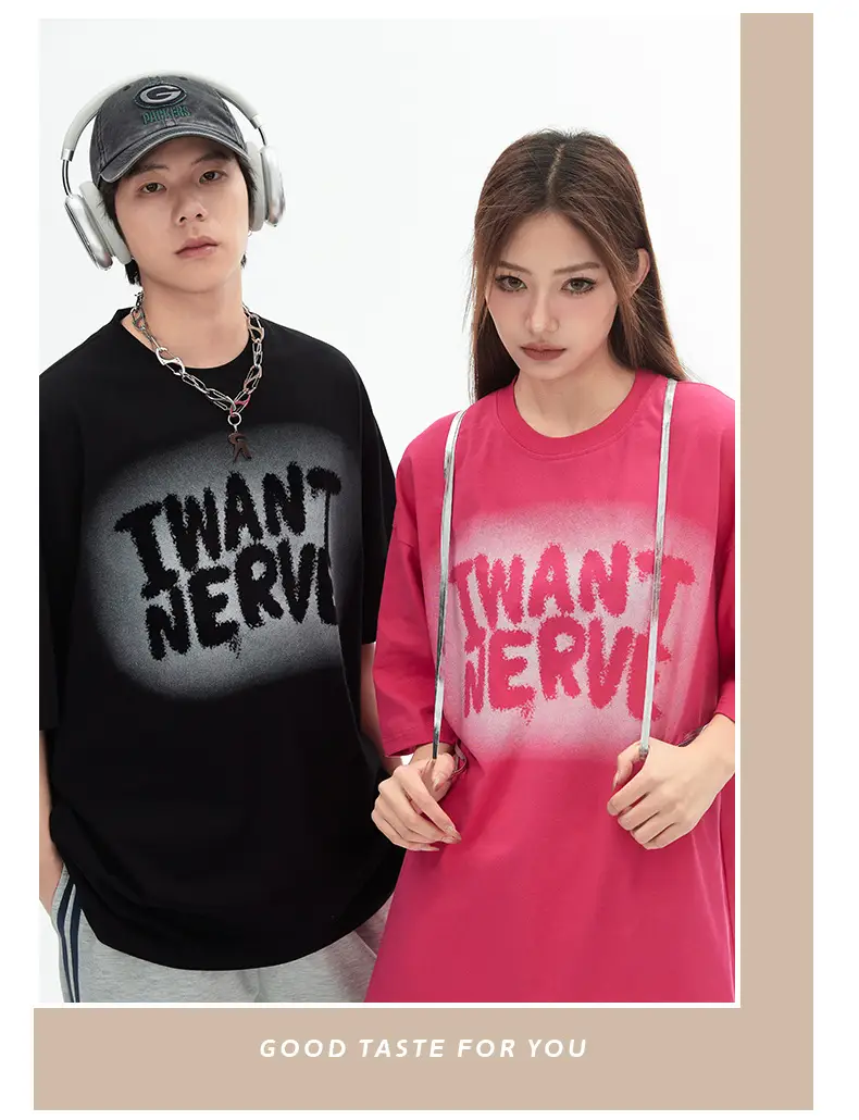 Hanlu Women Printed T-Shirt Pink Short Sleeve — feature 13