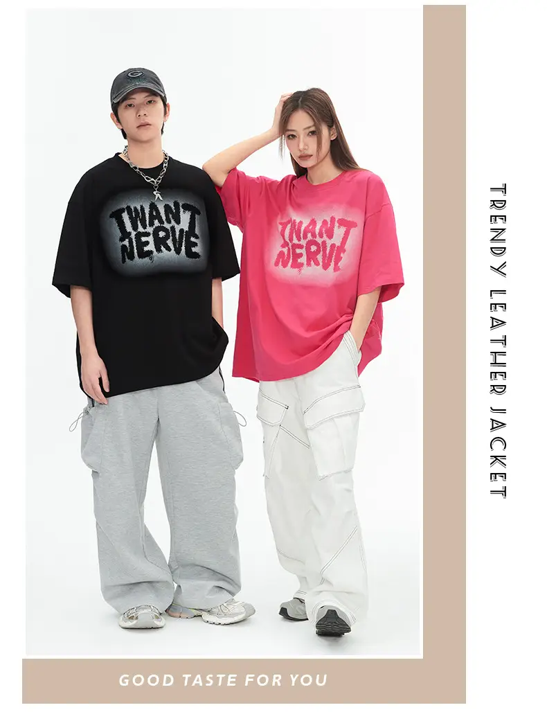 Hanlu Women Printed T-Shirt Pink Short Sleeve — feature 17