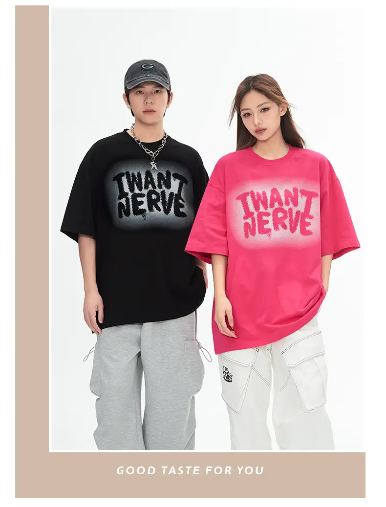 Hanlu Women Printed T-Shirt Pink Short Sleeve — feature 18
