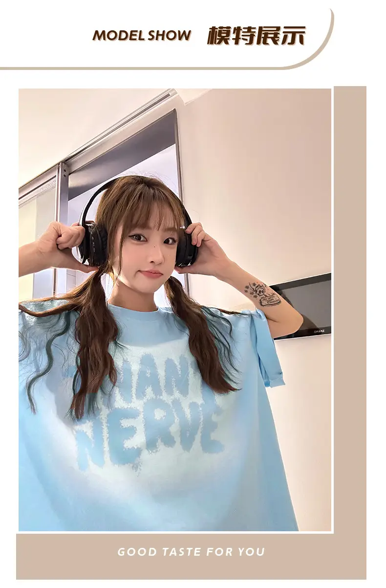 Hanlu Women Printed T-Shirt Pink Short Sleeve — feature 8