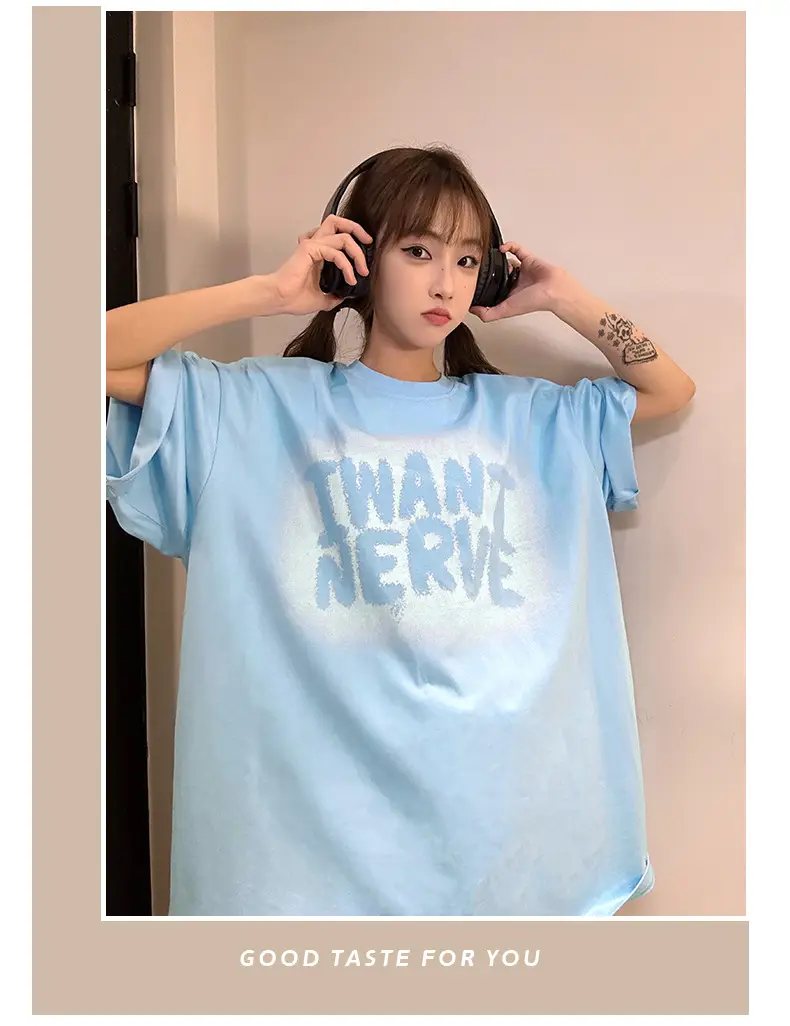 Hanlu Women Printed T-Shirt Pink Short Sleeve — feature 9