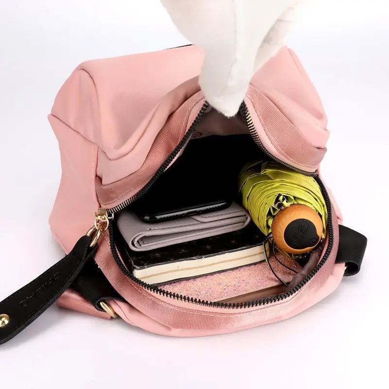 Chibao Red Nylon Shoulder Crossbody Bag Women - Image 12