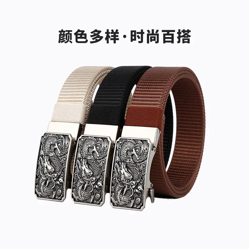 Men's Green Ornate Buckle Belt